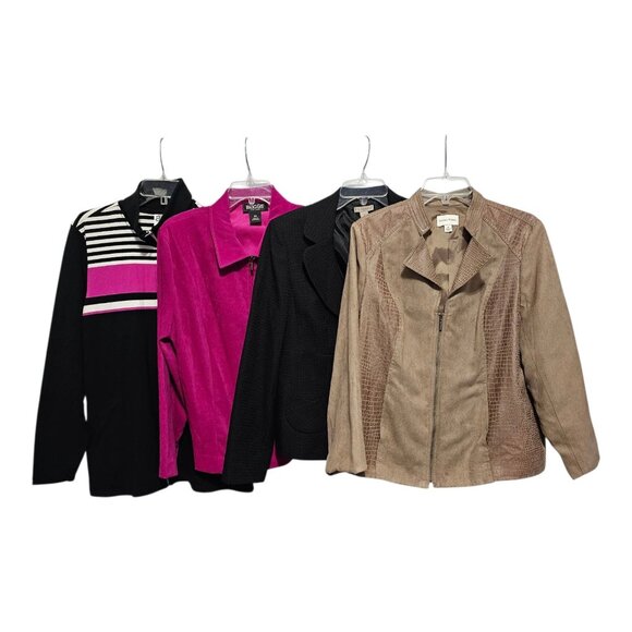 Bundle 4 Blazers Jacket Size 14/16 Career Casual Layering - Picture 1 of 16